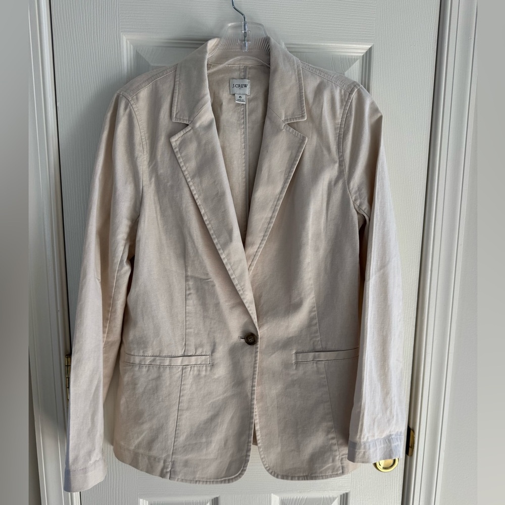 NWOT J. Crew Women's Linen Blazer - size 6